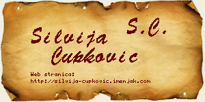 Silvija Čupković vizit kartica